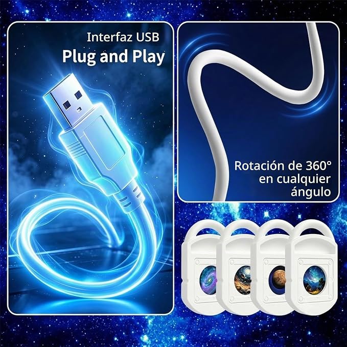 Proyector de Luz Nocturna Holográfica