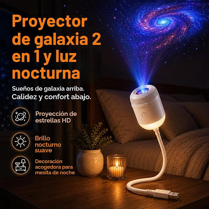 Proyector de Luz Nocturna Holográfica